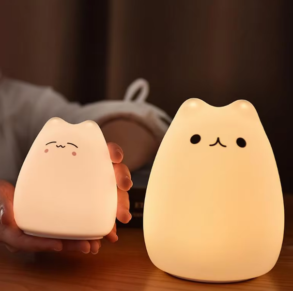 Cute Cat LED Color Changing Nightlight