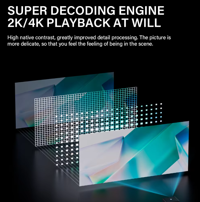 1080P HD Blu-ray Autofocus Home Living Room Projector