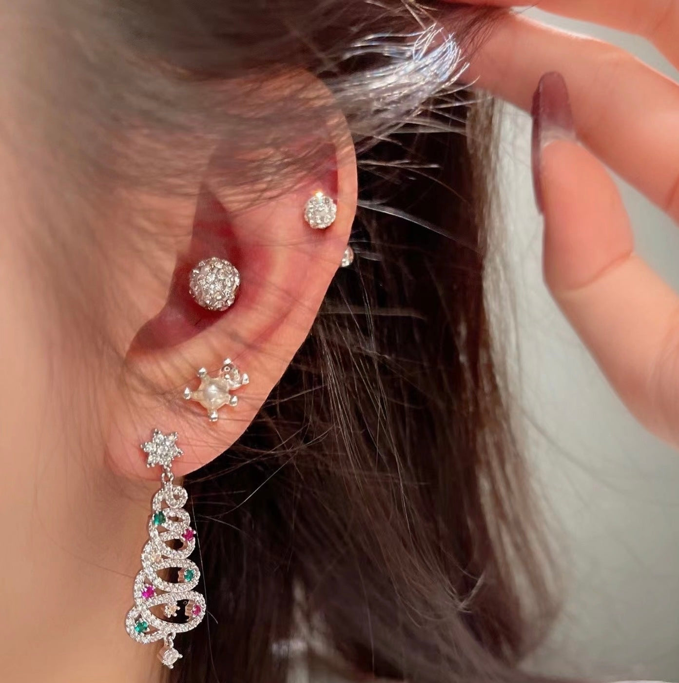 Stylish Christmas Tee Tassel Earrings