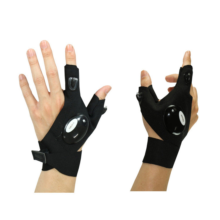 Rechargeable LED Half-Finger Gloves