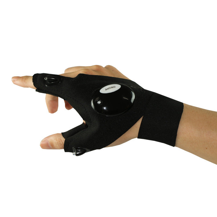 Rechargeable LED Half-Finger Gloves