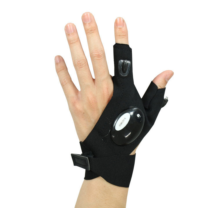 Rechargeable LED Half-Finger Gloves