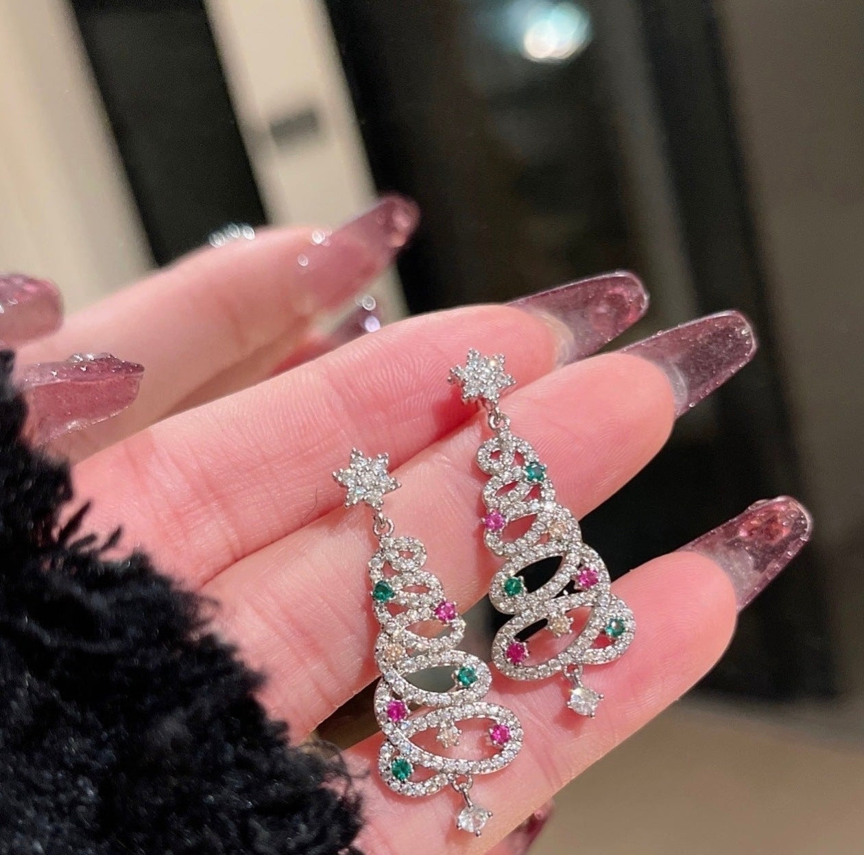 Stylish Christmas Tee Tassel Earrings