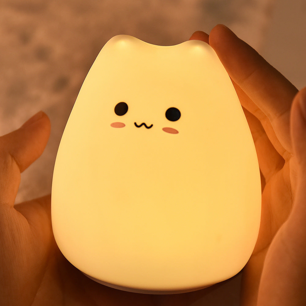 Cute Cat LED Color Changing Nightlight