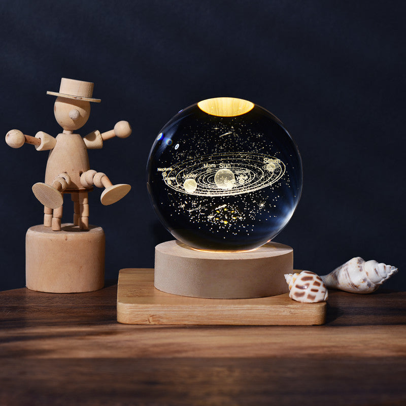 Creative 3D Solar System Galaxy Crystal Ball