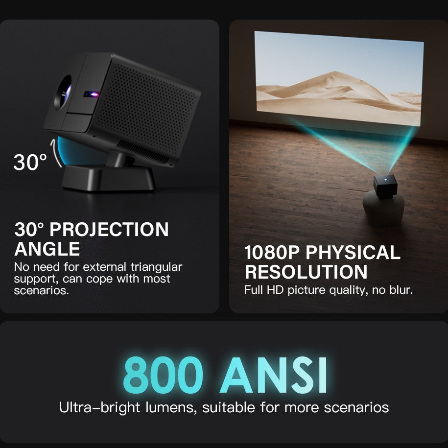 1080P HD Blu-ray Autofocus Home Living Room Projector