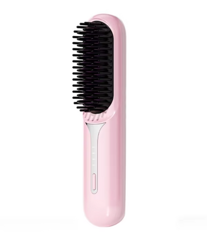 Portable Cordless Hair Straightener Brush