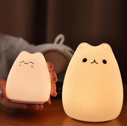 Cute Cat LED Color Changing Nightlight