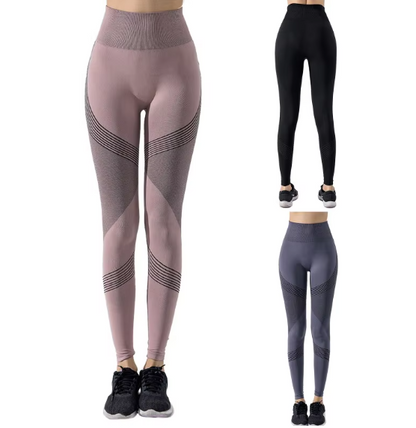 High Waist Elastic Tight Fitness Pants for Women