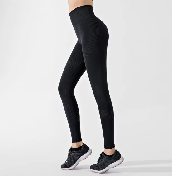 High Waist Elastic Tight Fitness Pants for Women