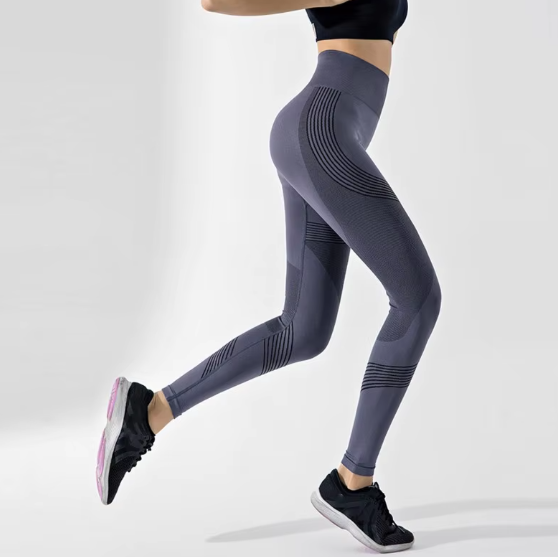 High Waist Elastic Tight Fitness Pants for Women