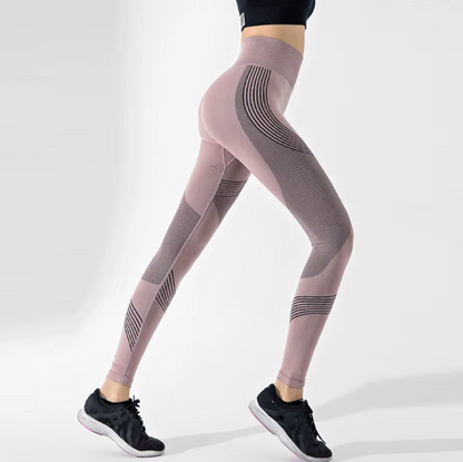 High Waist Elastic Tight Fitness Pants for Women