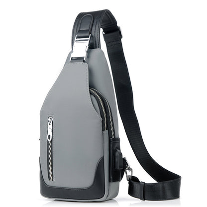 Crossbody USB Charge Waterproof Sling Bag