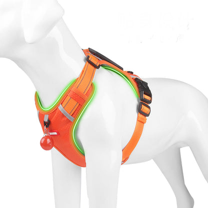 Pet Harness Vest Adjustable Control Chest Reflective