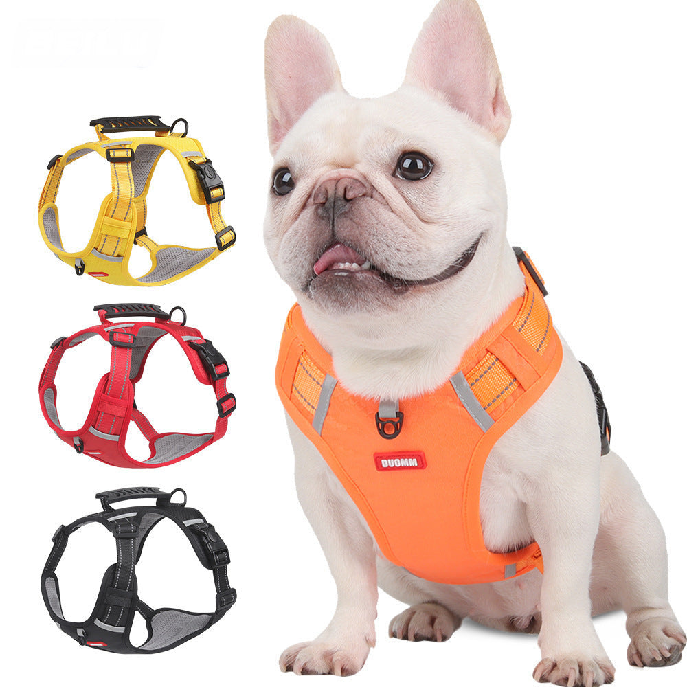 Pet Harness Vest Adjustable Control Chest Reflective