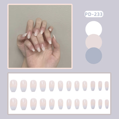 French Tip Fake Nails