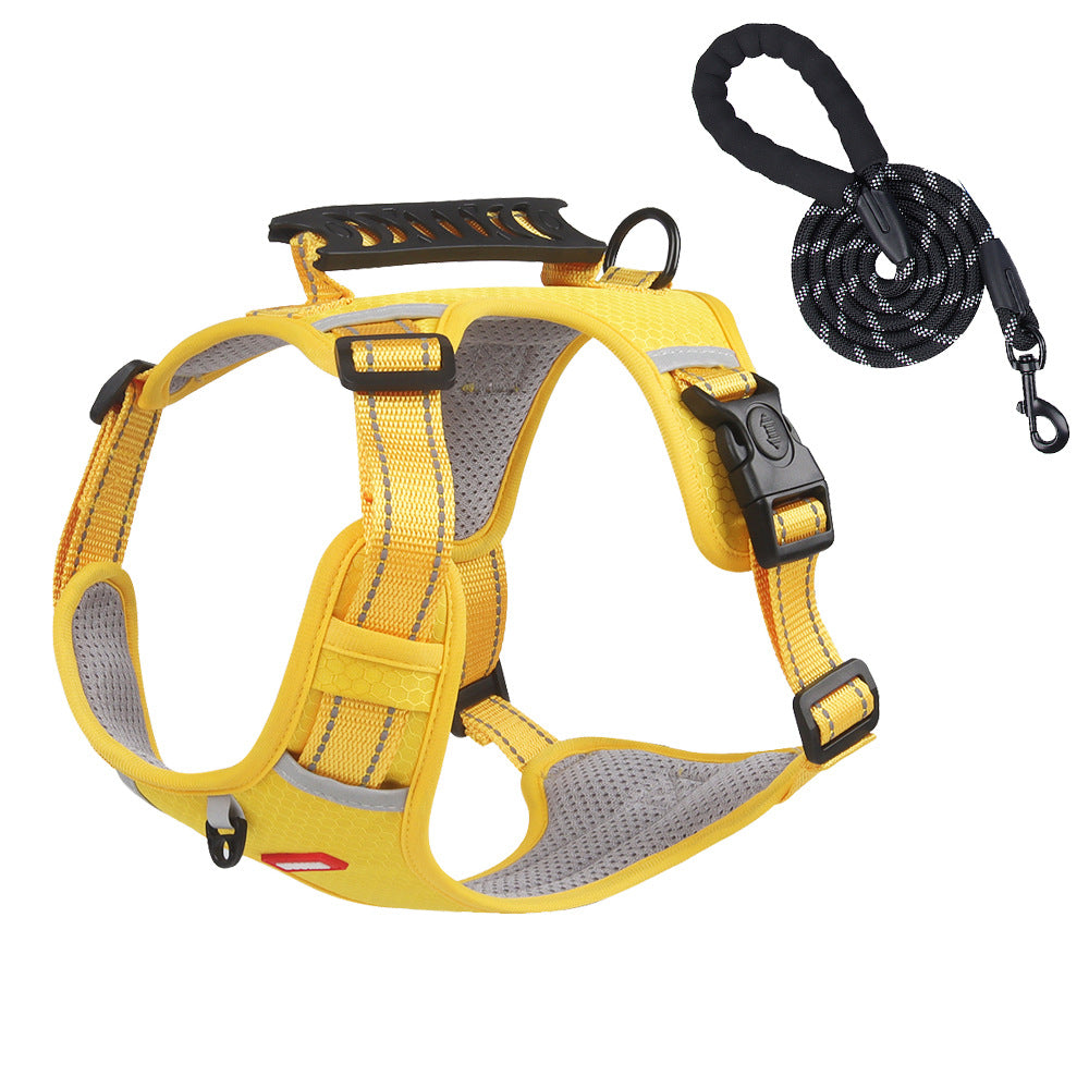 Pet Harness Vest Adjustable Control Chest Reflective