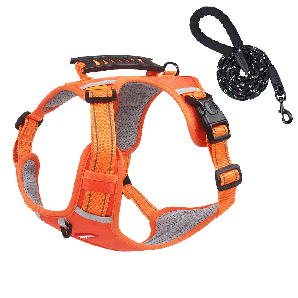 Pet Harness Vest Adjustable Control Chest Reflective