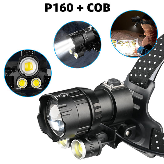 XHP160 LED Rechargeable Headlight for Outdoor