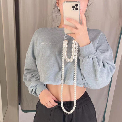 Fashionable Pearl Cross-body Chain iPhone Case