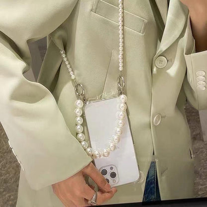 Fashionable Pearl Cross-body Chain iPhone Case