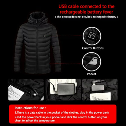 USB Heated Winter Jacket